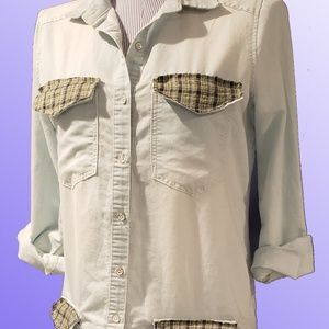 Asymetrical Denim Shirt Dress